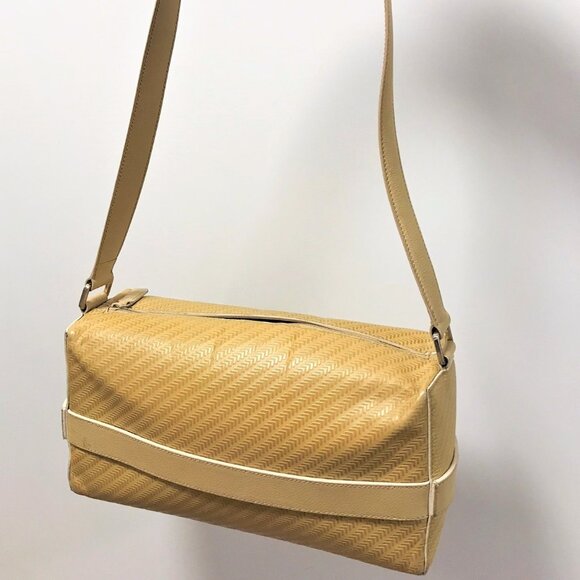 Lancel Designer Beige Tan Leather Shoulder Bag Branded Lining Dust Bag included - Picture 5 of 14